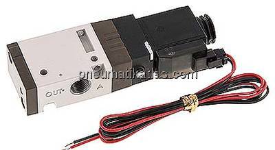 3/2-Wege Magnetventil, G 1/8", Federrückstellung (NC), 24 V DC