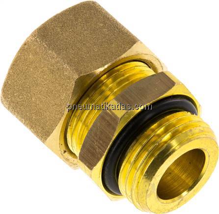 Gerade Klemmringverschraubung G 1/2"-16 (M22x1,5)mm, Messing