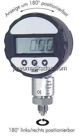 Exemplarische Darstellung: Digital-Manometer, 180°