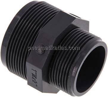 Doppelnippel G 2"-G 1-1/2", PVC-U