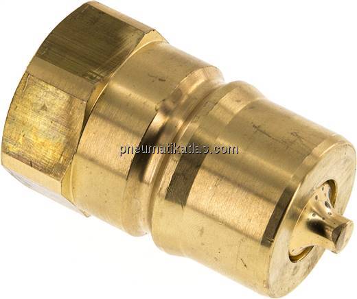 Hydraulikkupplung ISO 7241-1B, Stecker, G 1"(IG),Messing