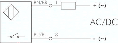 Schaltsymbol: 2-Leiter-Reed-Sensor