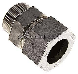 Gerade Schneidringverschr. R 1-1/2"-38 S (M52x2), 1.4571 Gerade Schneidringverschr. R 1-1/2"-38 S (M52x2), 1.4571