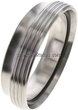 Gewindestutzen (Milchgewinde) Rd 190 x 1/4"-168,3mm, 1.4301 Gewindestutzen (Milchgewinde) Rd 190 x 1/4"-168,3mm, 1.4301