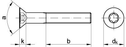 ISO 10642 8.8 M 8 x 30 -T galv. verzinkt gal Zn Artikelbild