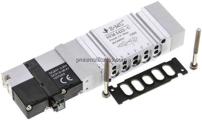 Magnetventil für S2V, 2x 3/2-Wege (NC/NO)