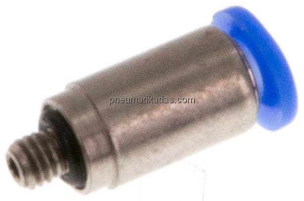 Gerader Steckanschluss M 3-3mm, Mini m. Innensechskt. Gerader Steckanschluss M 3-3mm, Mini m. Innensechskt.