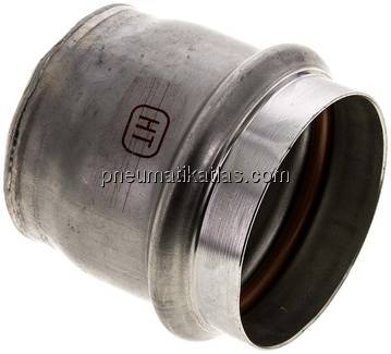 Pressfitting, Verschlusskappe, 54mm, 1.4404