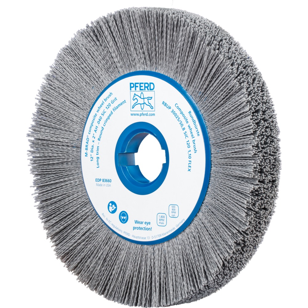Bürsten mit Plastikkörper RBUP 30025/50,8 SiC 120 1,10 FLEX