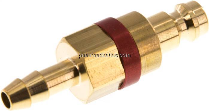 Kupplungsstecker (NW5) 6 (1/4")mm Schlauch, Messing