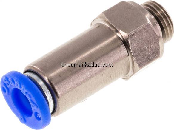 Rückschlagventil G 1/8"-6mm, Durchfluss vom Schlauch zum Gewinde, IQS-Standard