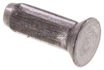 Kerbnagel mit Senkkopf DIN 1477 2,5x8mm