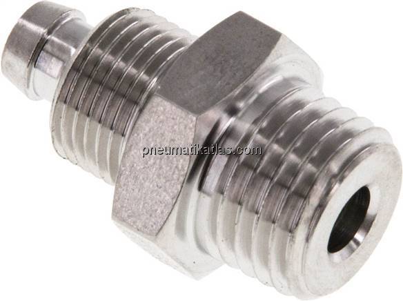 Gerades Gewindestück NPT 1/4"-8x6mm, 1.4571