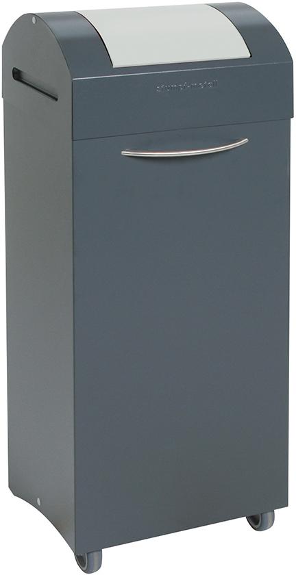 Wertstoffbeh. 75 l grau/grau, 975x380x320mm stumpf