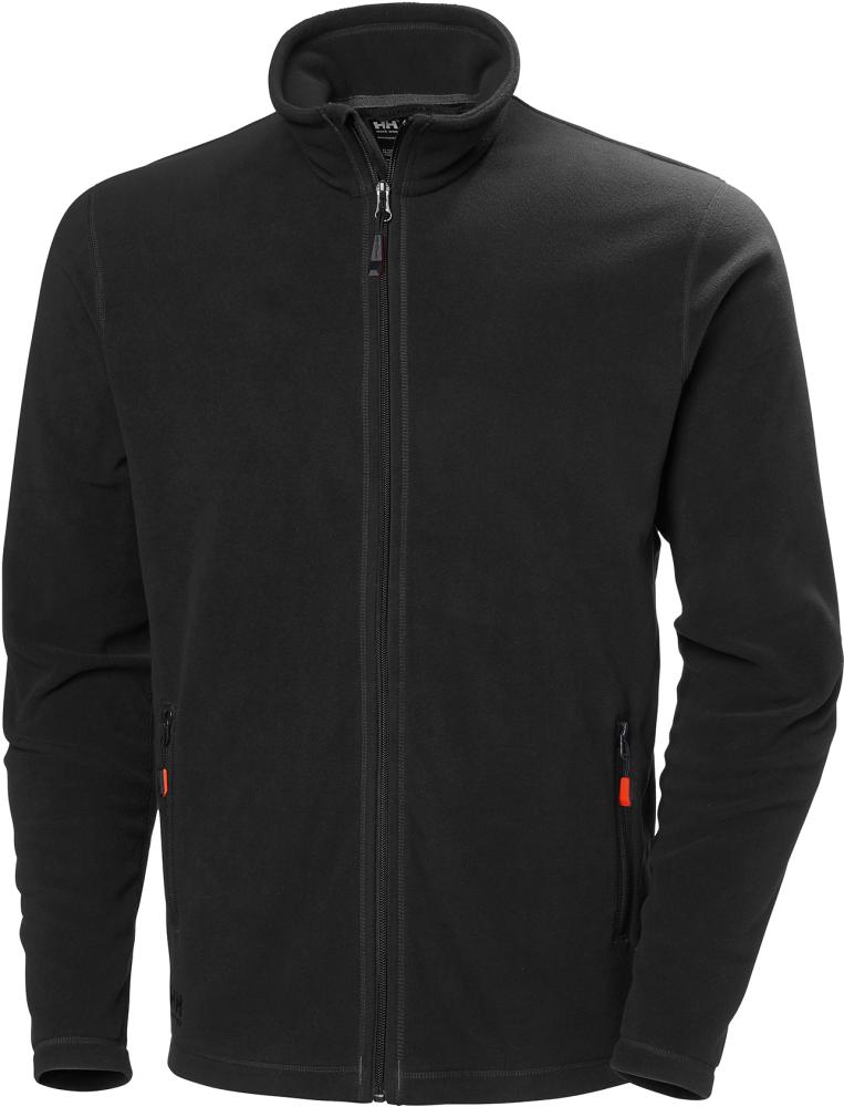 Fleece Jacke Oxford light, schwarz, Gr.S