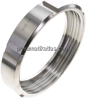 Nutmutter (Milchgewinde) Rd 160 x 1/4", 1.4404 Nutmutter (Milchgewinde) Rd 160 x 1/4", 1.4404