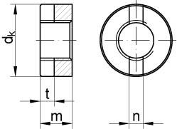 DIN 546 Stahl M 16 galv. verzinkt gal Zn Artikelbild