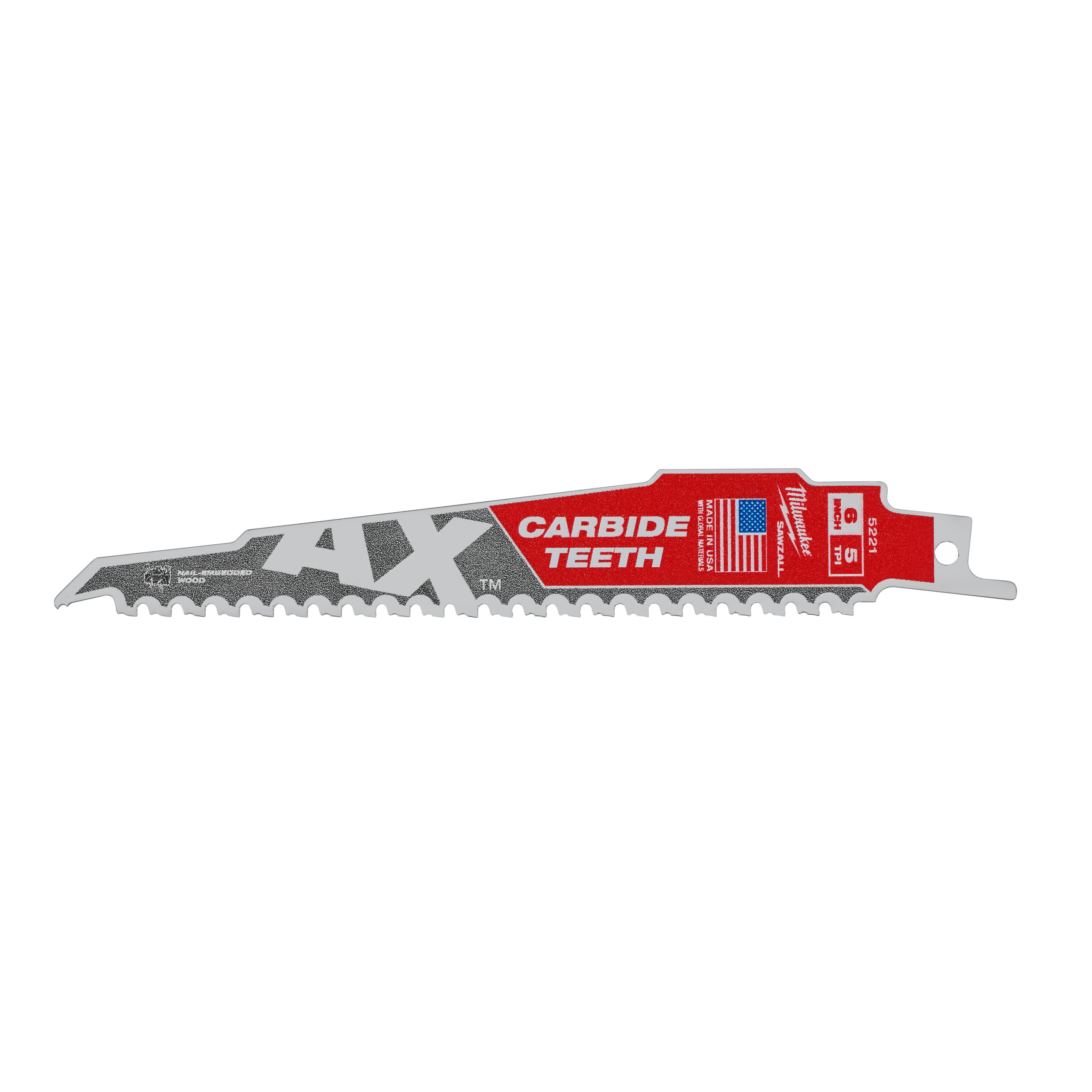 Säbelsägeblatt Demontage THE AX HM bestückt 5er Pack 150 x 5 mm (5 TPI)