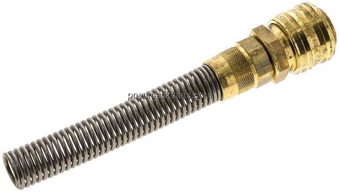 Kupplungsdose (NW7,2) 12x9mm Schlauch m. Knickschutz