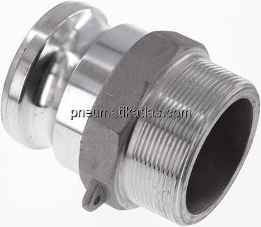 Kamlock-Stecker (F) R 2-1/2"(AG), Aluminium