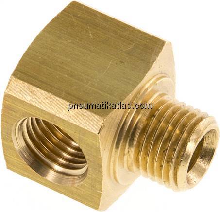 T-Stücke G 1/4"(AG)-2xG 1/4"(IG), Messing