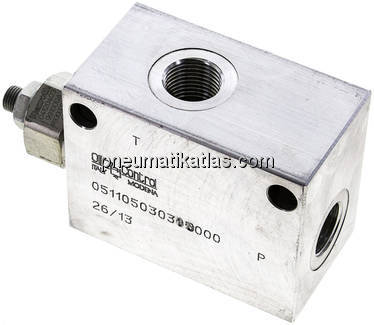 Druckbegrenzungsventil 2x G 1/2", 7 - 105 bar, max. 150 l/min