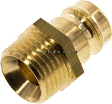 Temperierkupplungsstecker 13mm Zapfen,M 16x1,5(AG)