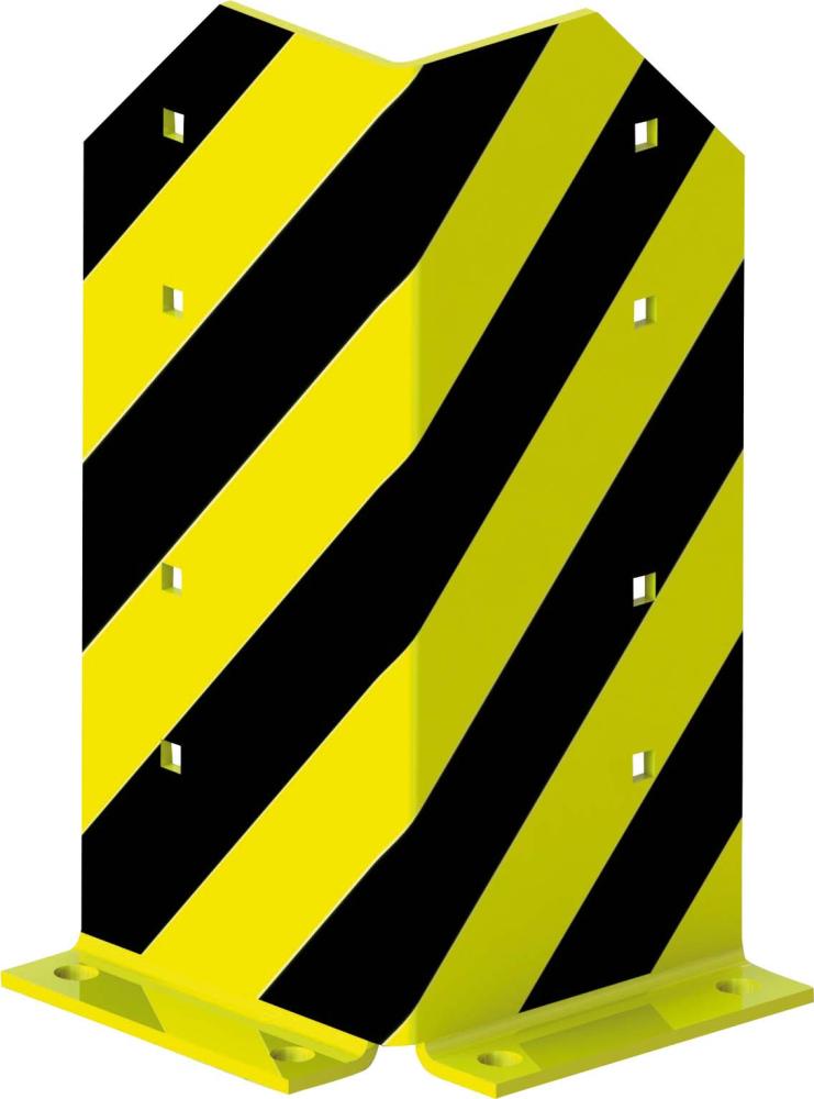 Rammschutzecke L-Form H400 mm schwarz/gelb inkl. Schraubanker