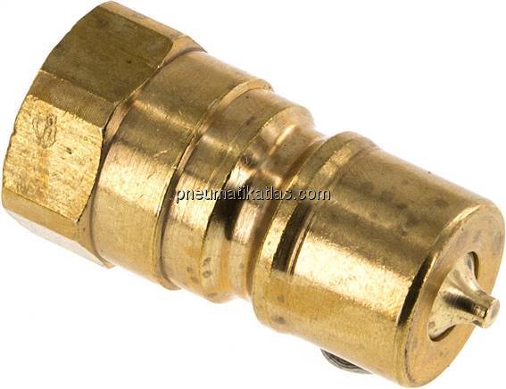 Hydraulikkupplung ISO 7241-1B, Stecker, G 3/8"(IG),Messing
