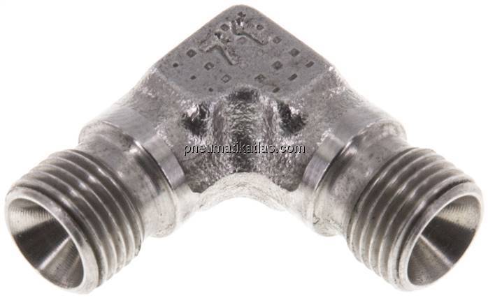 90°-Winkel, 60°Konus G 1/8"-G 1/8" (AG), V4A