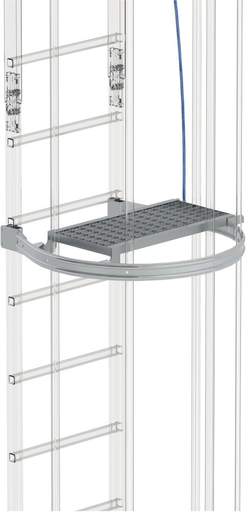 Zwischenplattform B600xT300 klappbar Stahl verzinkt