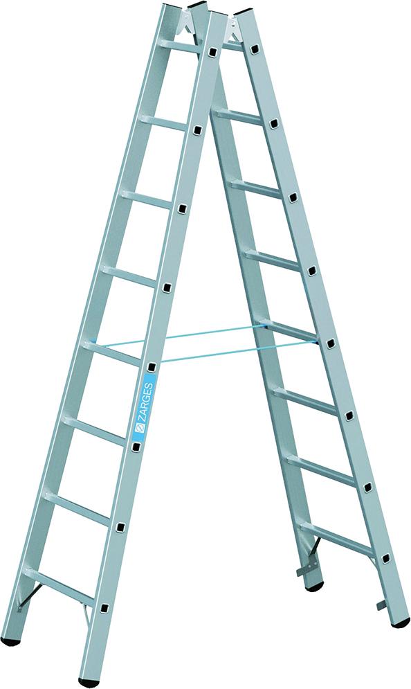 Stehleiter Coni B 2x6 Sprossen Leiterlänge 1,78 m Arbeitshöhe 3,00 m