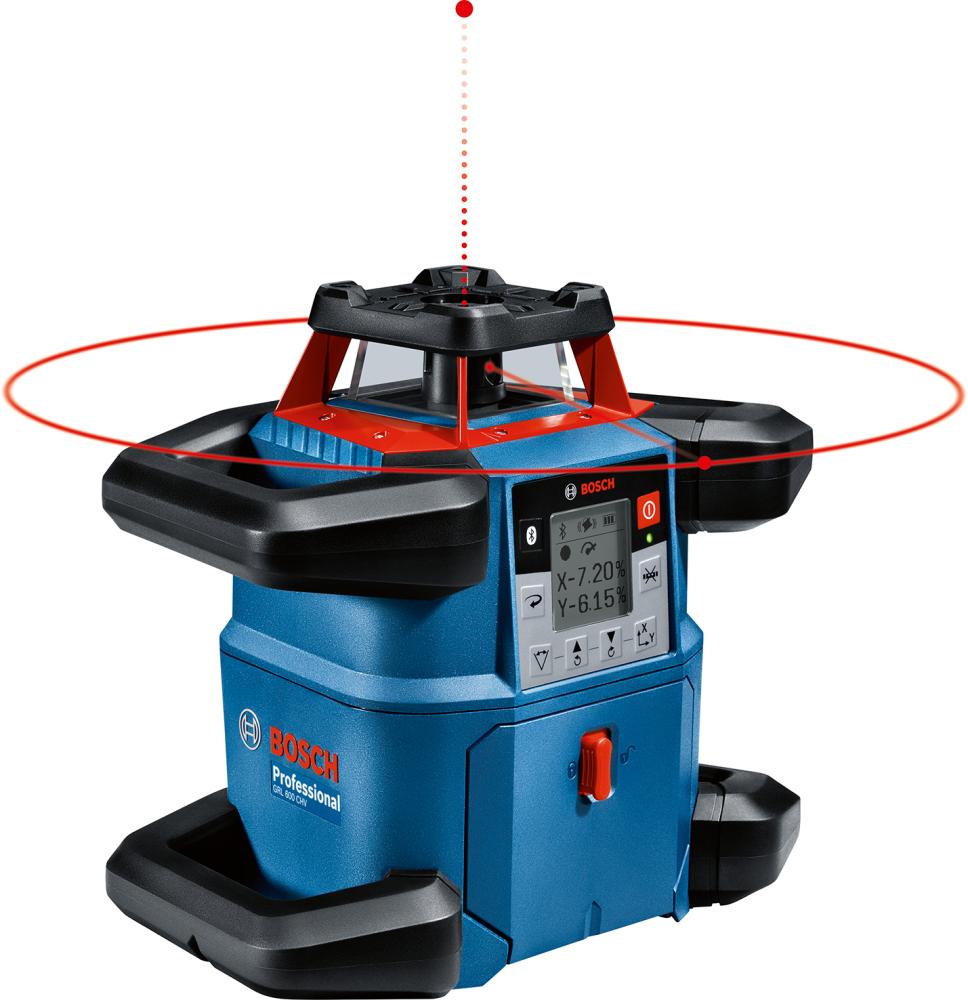Rotationslaser GRL 600 CHV Bosch 1x18,0 V 4,0 Ah ProCore LadegerätGAL18V-40 Koffer