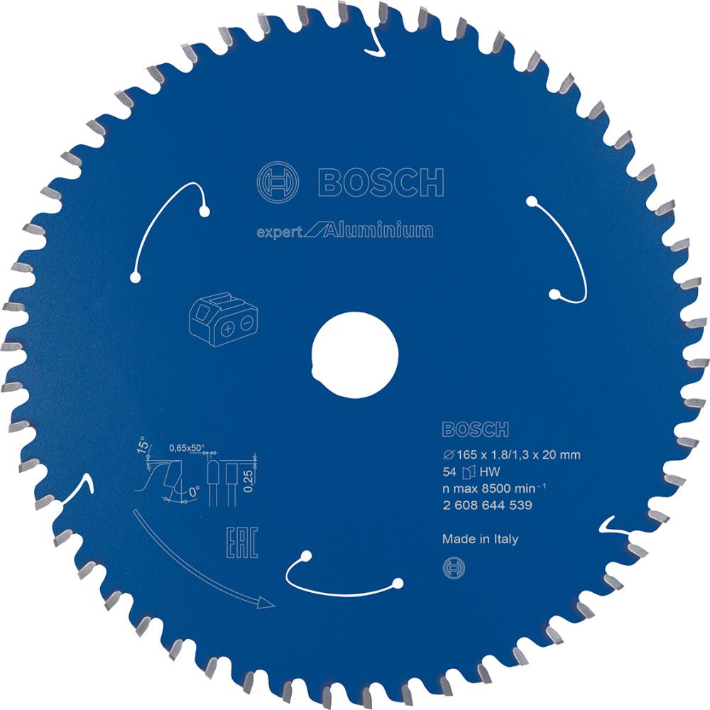 HM-Kreissägeblatt 165x1,8/1,3x20 54Z Bosch VE à 1 Stück Expert for Aluminium