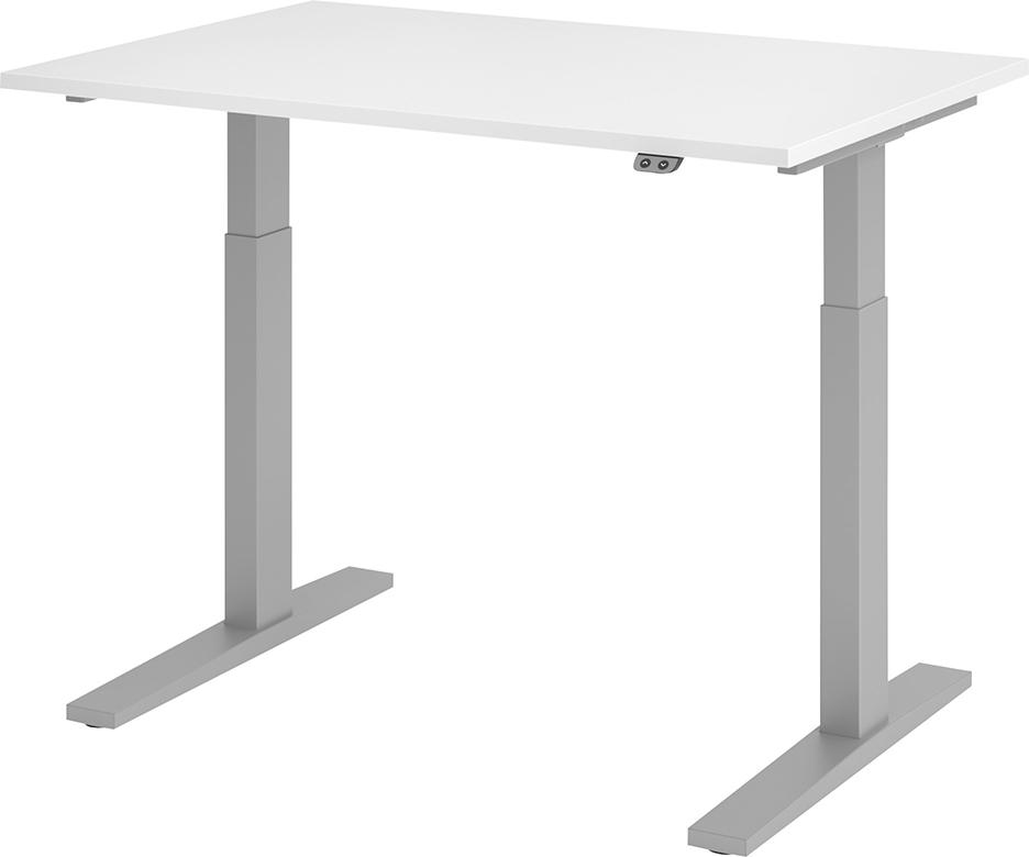 Schreibtisch XMKA12 120 x 80 cm Weiß, 25 mm dick ABS-Dickkante