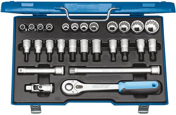 Steckschlüssel-Garnitur 1/2" D19IMU-10 27-teilig Gedore Steckschlüssel-Garnitur 1/2" D19IMU-10 27-teilig Gedore