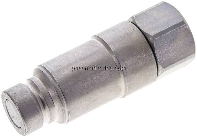 Flat-Face-Stecker mit Druckeleminator, G 3/4", Größe 3