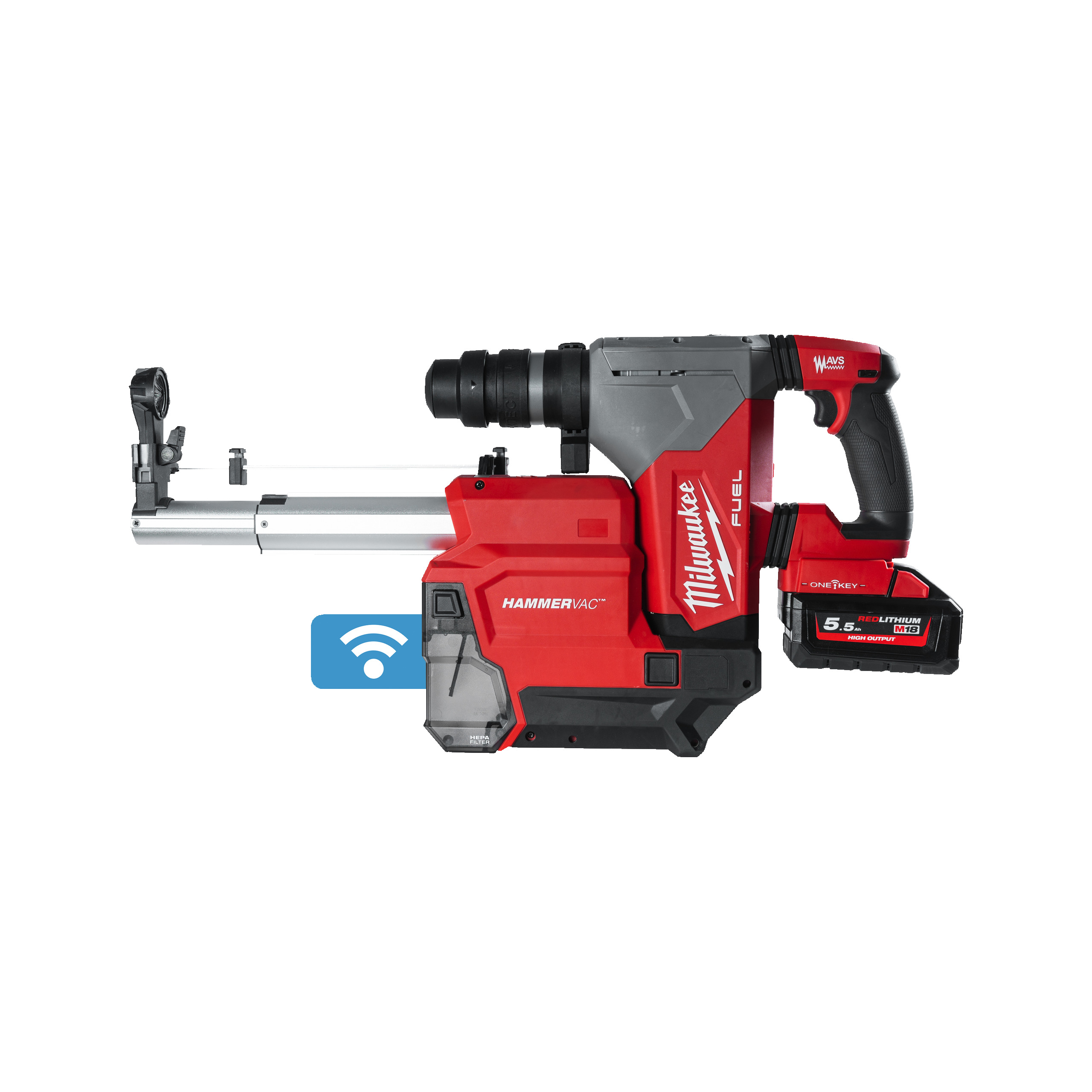M18ONEFHPXDEL 552C One Key Akku Kombihammer + Staubabsaugung
