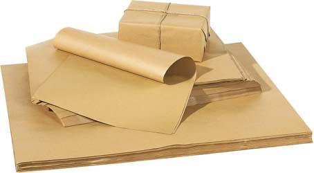 Packpapier,25KG,Zuschnitt, 50x75cm, 80g/qm, braun