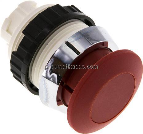 Betätigeraufsatz 30mm, Pilztaster (rot)
