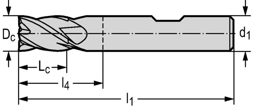 VHM-Eck-/Nutfräser