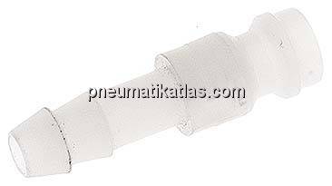 Kupplungsstecker (NW5) 6 (1/4")mm Schlauch, PVDF