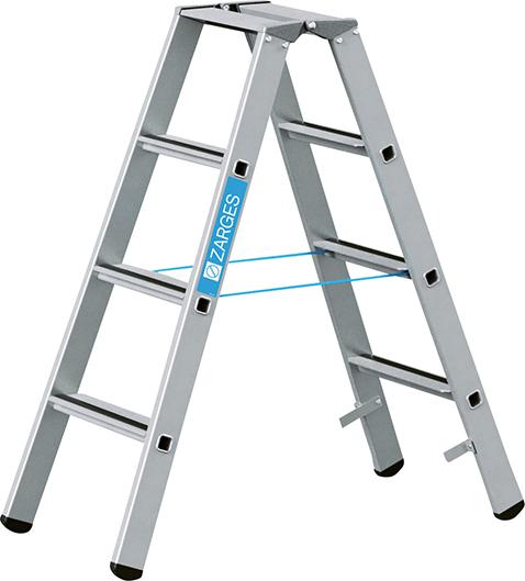 Stufenleiter Saferstep B 2x4 Stufen Leiterlänge 1,15 m Arbeitshöhe 2,55 m ZARGES