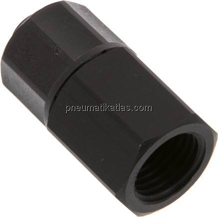 Aufschraub-Verschraubung G 1/4"-10x8mm, Aluminium