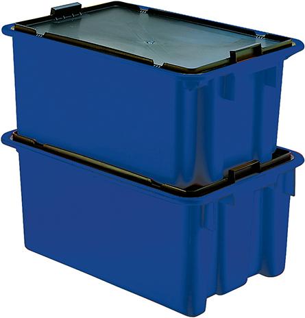 Drehstapelbehälter 45 l B600xT400xH250 mm blau