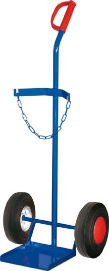 Stahlflaschenkarre 100 kg1x20-50 l Gummiräder VarioFit
