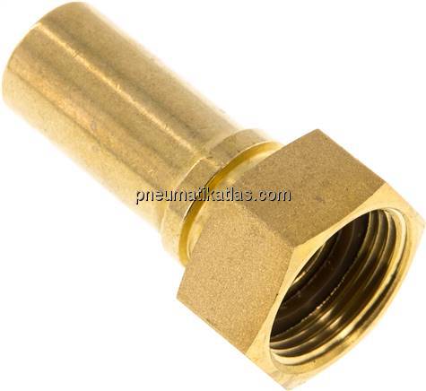 Schlauchtülle, EN14420-5 G 3/4"-19 (3/4")mm, Messing