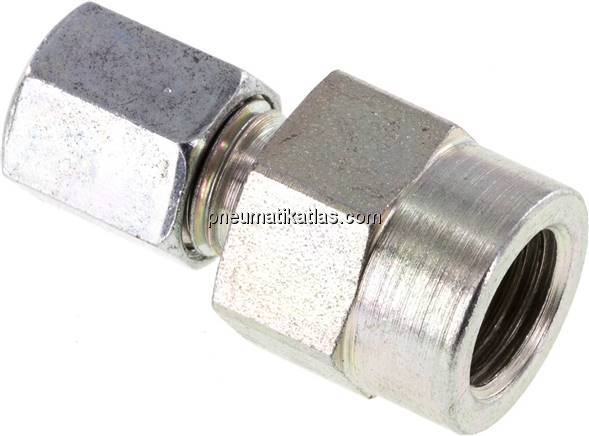 Manometer-Schneidringverschr. G 1/4"-6 L (M12x1,5), Stahl verzinkt
