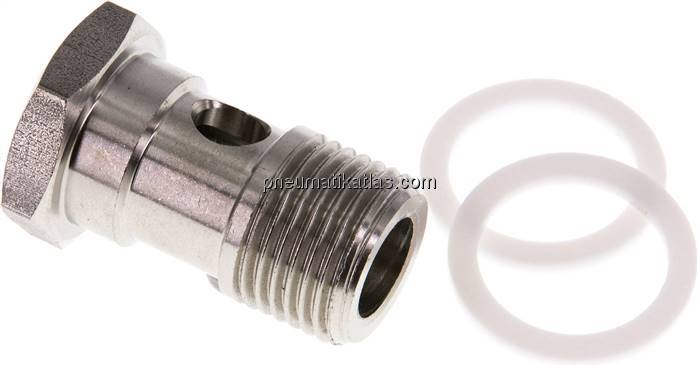 Hohlschraube für IQS-Ringstücke, G 1/2", Edelstahl