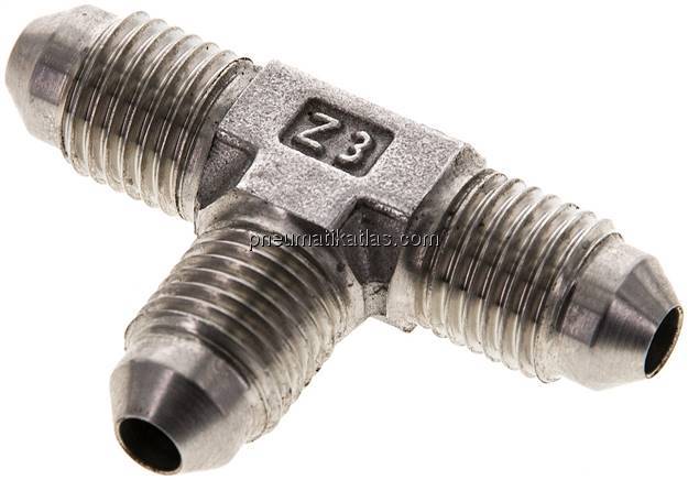 T-Stück,UNF 7/16"-20 AG (JIC), V4A